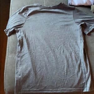 grey and lime green nike shirt